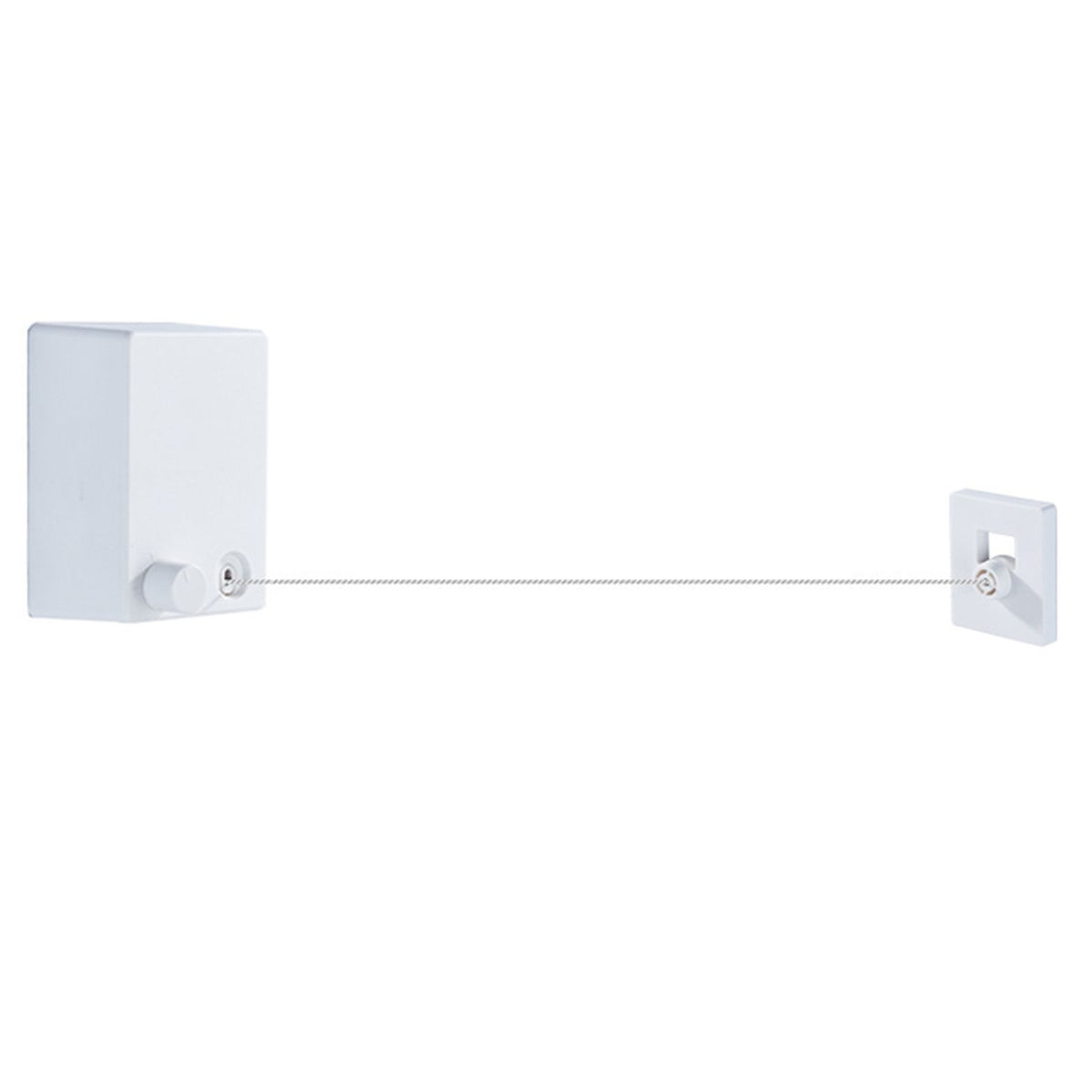 4.2m Clothes Drying Laundry Line Retractable Stainless Steel Punch Free Clothes Drying Rope for Home Balcony White
