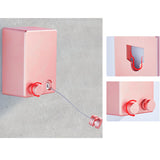 4.2m Clothes Drying Laundry Line Retractable Stainless Steel Punch Free Clothes Drying Rope for Home Balcony Pink