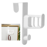 Door Rear Hook Nail Free Traceless Coat Hanger Wall Mounted Bag Coat Hat Door Hanging Rack - 45-Degree Angle