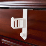 Door Rear Hook Nail Free Traceless Coat Hanger Wall Mounted Bag Coat Hat Door Hanging Rack - Rear View