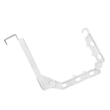 Folding Door Hanger with 5 Holes Retractable Over The Door Laundry Clothes Hanger Rack Space Saving Coat Organizer White