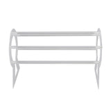 Headband Holder Acrylic Clear Hairband Display Stand Jewelry Storage Rack for Teen Girl Women Gifts - Front View