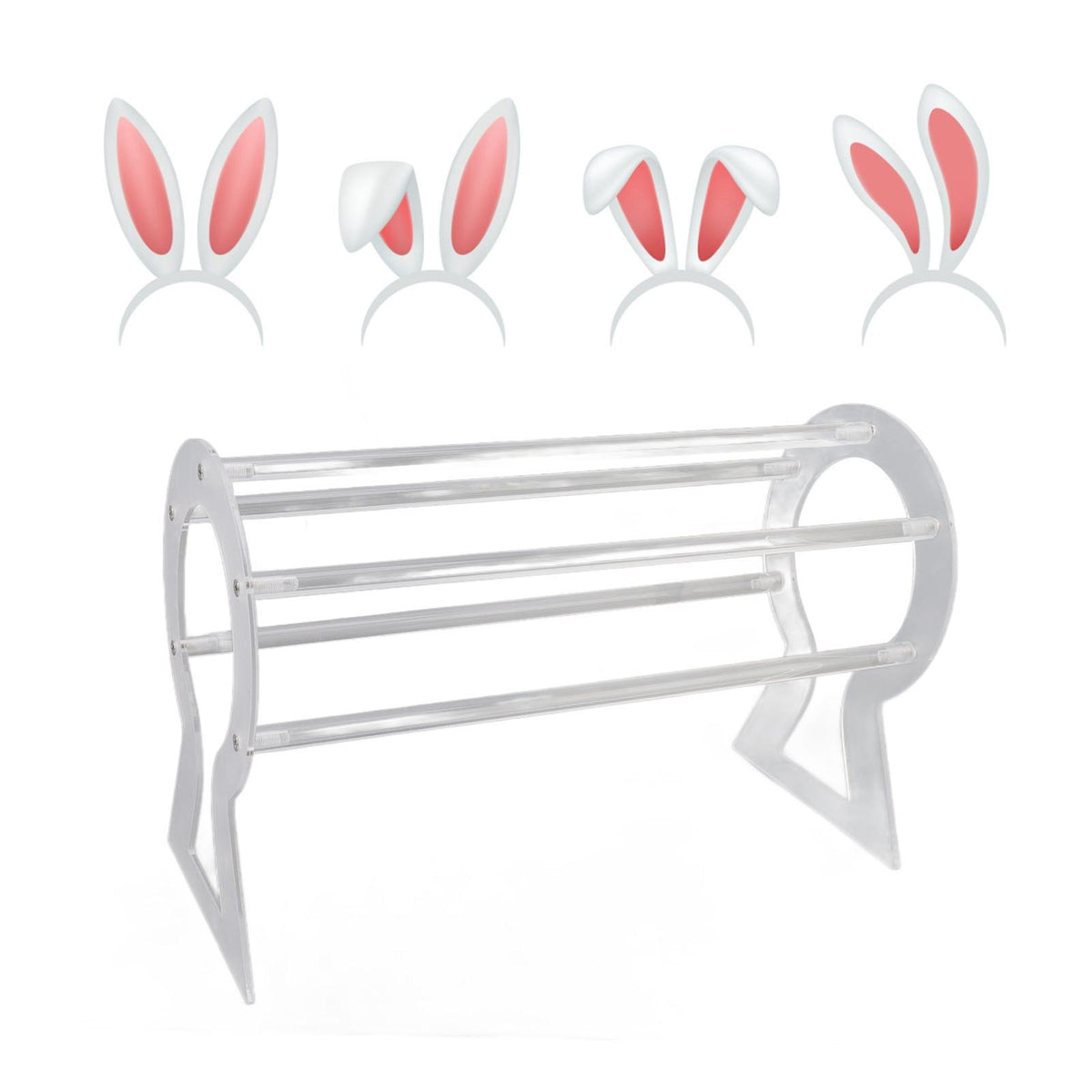 Headband Holder Acrylic Clear Hairband Display Stand Jewelry Storage Rack for Teen Girl Women Gifts