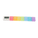 Electronic Medicine Box Detachable Washable Large Capacity Portable Tablet Case with Timer Reminder for Travel 7 Grids - Extra Image