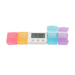 Electronic Medicine Box Detachable Washable Large Capacity Portable Tablet Case with Timer Reminder for, image 4