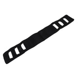 Patient Transfer Sling Gait Belt Padded Breathable Patient Lift Transferring Belt Mobility Aids for Elderly Disabled Black - Front View