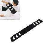 Patient Transfer Sling Gait Belt Padded Breathable Patient Lift Transferring Belt Mobility Aids for Elderly Disabled Black