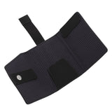 Minimalist Wallet Leather Credit Card Holder Coin Purse Portable Multi Function Card Holder Wallet for Men Women Black - Side View