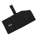 Minimalist Wallet Leather Credit Card Holder Coin Purse Portable Multi Function Card Holder Wallet for Men Women Black - Rear View