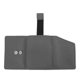 Minimalist Wallet Leather Credit Card Holder Coin Purse Portable Multi Function Card Holder Wallet for Men Women Grey - Front View