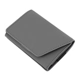 Minimalist Wallet Leather Credit Card Holder Coin Purse Portable Multi Function Card Holder Wallet for Men Women Grey