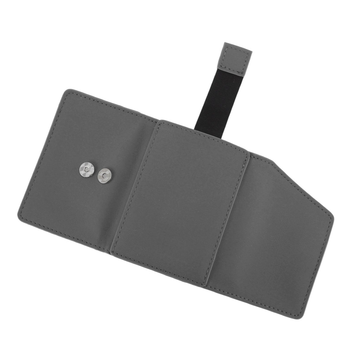 Minimalist Wallet Leather Credit Card Holder Coin Purse Portable Multi Function Card Holder Wallet for Men Women Grey