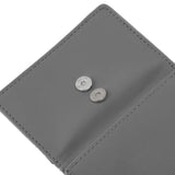 Minimalist Wallet Leather Credit Card Holder Coin Purse Portable Multi Function Card Holder Wallet for Men Women Grey