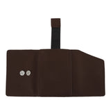 Minimalist Wallet Leather Credit Card Holder Coin Purse Portable Multi Function Card Holder Wallet for Men Women Brown - Front View