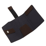 Minimalist Wallet Leather Credit Card Holder Coin Purse Portable Multi Function Card Holder Wallet for Men Women Brown - Side View
