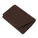 Minimalist Wallet Leather Credit Card Holder Coin Purse Portable Multi Function Card Holder Wallet for Men Women Brown - 45-Degree Angle