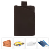 Minimalist Wallet Leather Credit Card Holder Coin Purse Portable Multi Function Card Holder Wallet for Men Women Brown