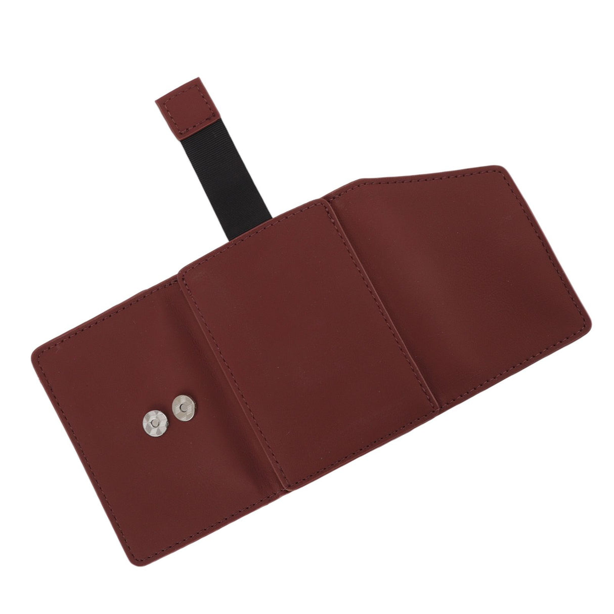Minimalist Wallet Leather Credit Card Holder Coin Purse Portable Multi Function Card Holder Wallet for Men Women Brownish Red