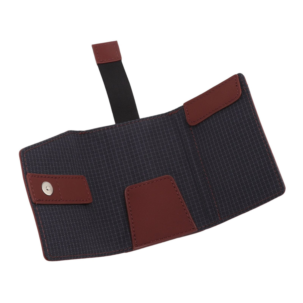 Minimalist Wallet Leather Credit Card Holder Coin Purse Portable Multi Function Card Holder Wallet for Men Women Brownish Red
