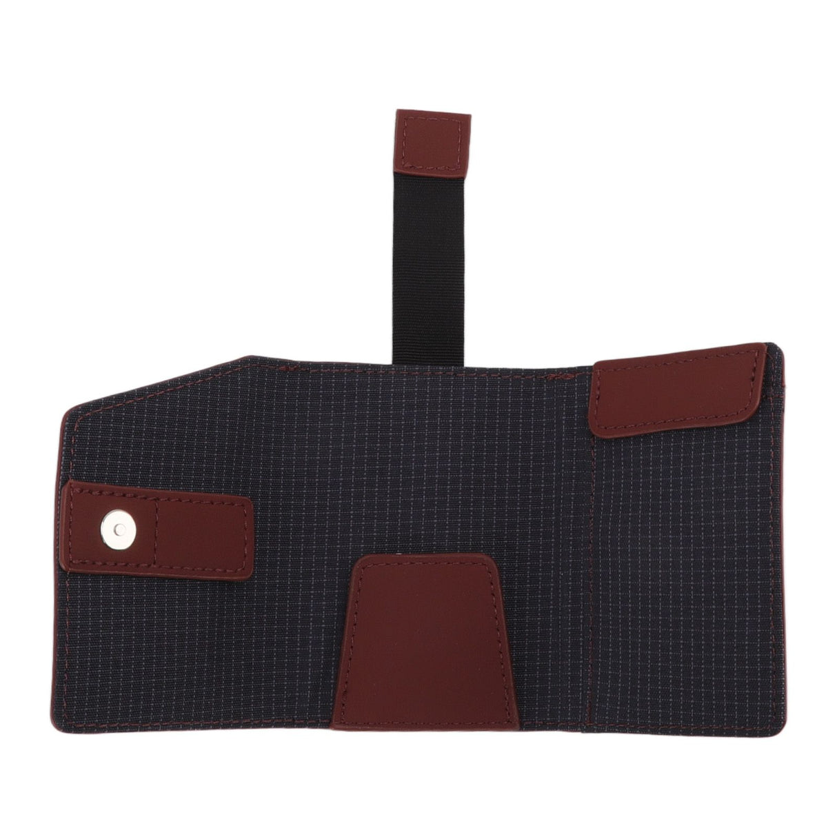 Minimalist Wallet Leather Credit Card Holder Coin Purse Portable Multi Function Card Holder Wallet for Men Women Brownish Red