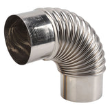 Stainless Steel Elbow Chimney Stove Pipe 90 Degrees Bending Chimney Flue Adapter Tube