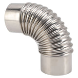 Stainless Steel Elbow Chimney Stove Pipe 90 Degrees Bending Chimney Flue Adapter Tube