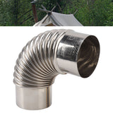 Stainless Steel Elbow Chimney Stove Pipe 90 Degrees Bending Chimney Flue Adapter Tube