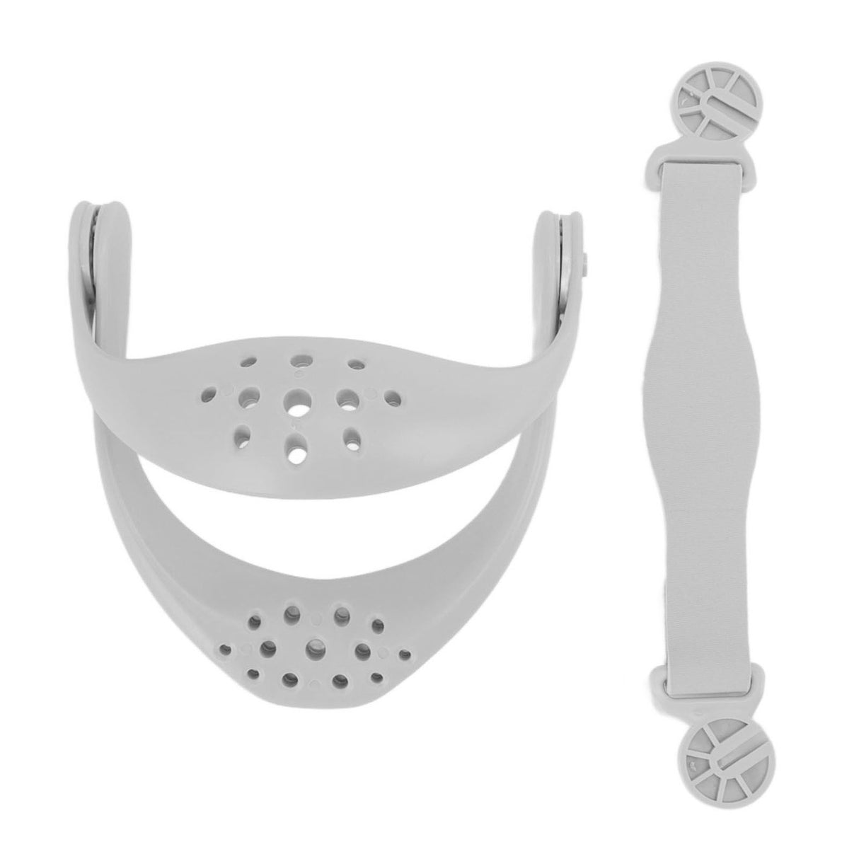 Neck Support Posture Corrector Neck Brace 360 Degree Adjustable Cervical Traction Device for Pain Pressure Relieve Grey