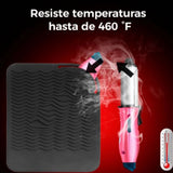 Heat Resistant Silicone Mat Pouch Portable Travel Silicone Mat Cover for Curling Irons Hair Straighteners Flat Irons Hair Styling Tools - Extra Image