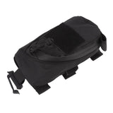 Outdoor Backpack Shoulder Strap Pouch Clip On Pouch Backpack Attachment Bag for Hikers Black - 45-Degree Angle