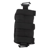 Outdoor Backpack Shoulder Strap Pouch Clip On Pouch Backpack Attachment Bag for Hikers Black - Low Angle