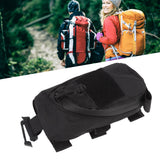 Outdoor Backpack Shoulder Strap Pouch Clip On Pouch Backpack Attachment Bag for Hikers Black - Extra Image