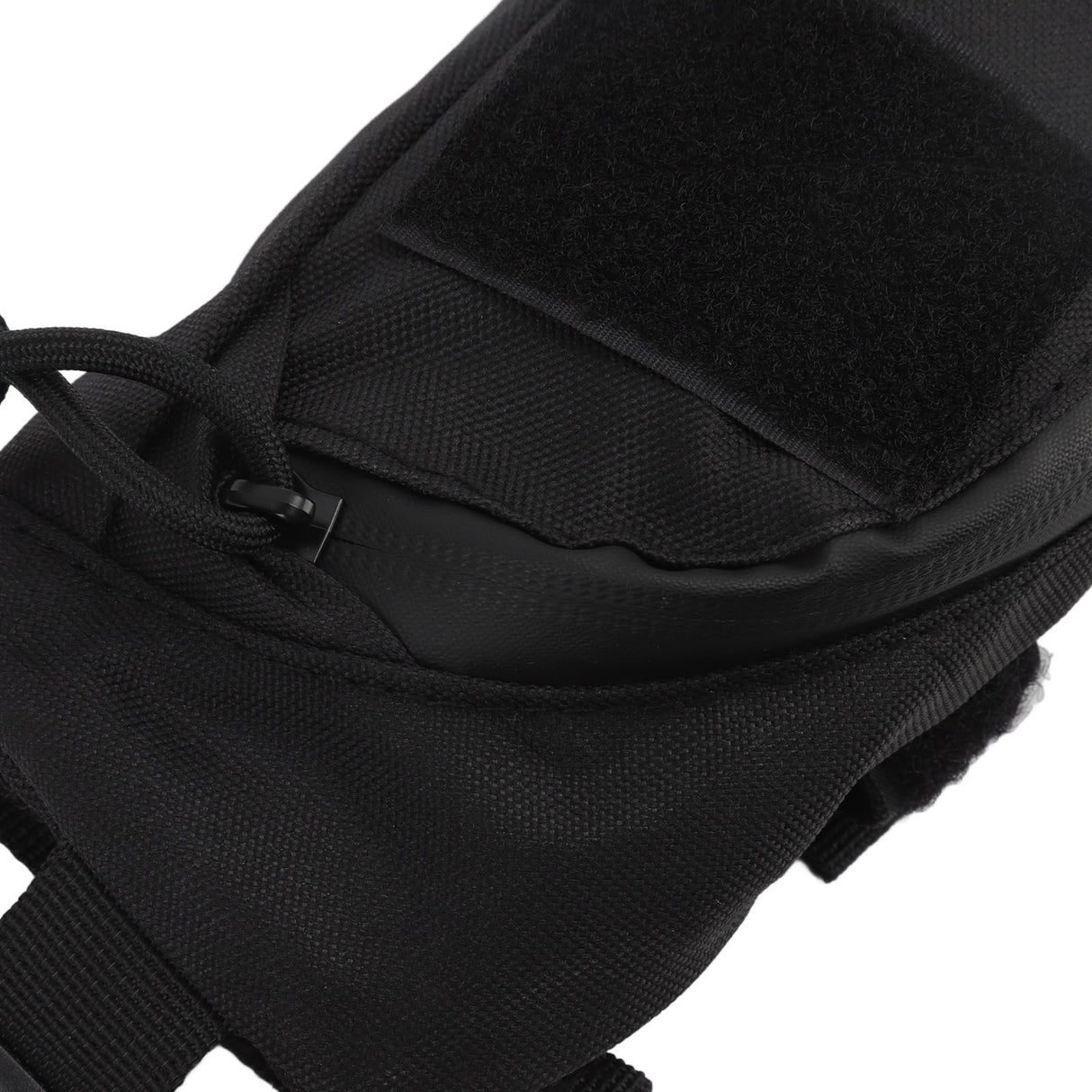 Outdoor Backpack Shoulder Strap Pouch Clip On Pouch Backpack Attachment Bag for Hikers Black