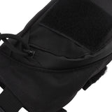 Outdoor Backpack Shoulder Strap Pouch Clip On Pouch Backpack Attachment Bag for Hikers Black