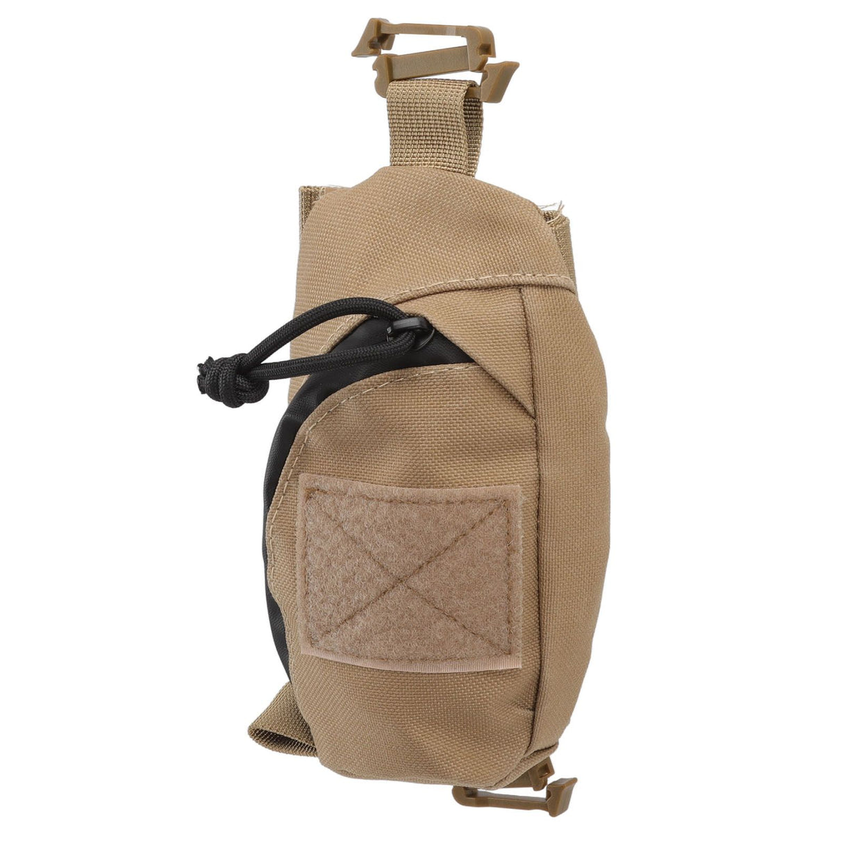 Outdoor Backpack Shoulder Strap Pouch Clip On Pouch Backpack Attachment Bag for Hikers Khaki