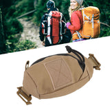 Outdoor Backpack Shoulder Strap Pouch Clip On Pouch Backpack Attachment Bag for Hikers Khaki