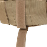 Outdoor Backpack Shoulder Strap Pouch Clip On Pouch Backpack Attachment Bag for Hikers Khaki