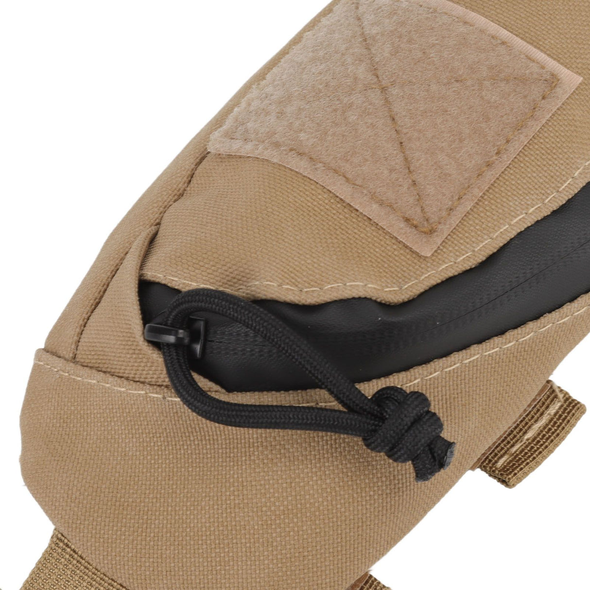 Outdoor Backpack Shoulder Strap Pouch Clip On Pouch Backpack Attachment Bag for Hikers Khaki