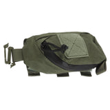 Outdoor Backpack Shoulder Strap Pouch Clip On Pouch Backpack Attachment Bag for Hikers OD Green - Low Angle