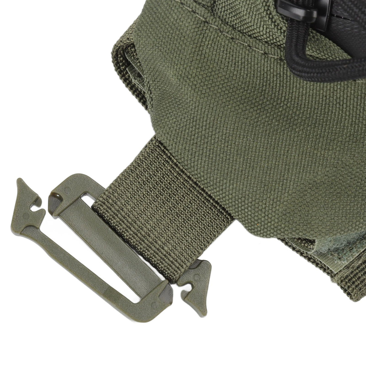 Outdoor Backpack Shoulder Strap Pouch Clip On Pouch Backpack Attachment Bag for Hikers OD Green