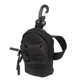 Mini Coin Purse Portable Cash Pouch Wallet Key Chain Data Cable Accessories Storage Bag Black