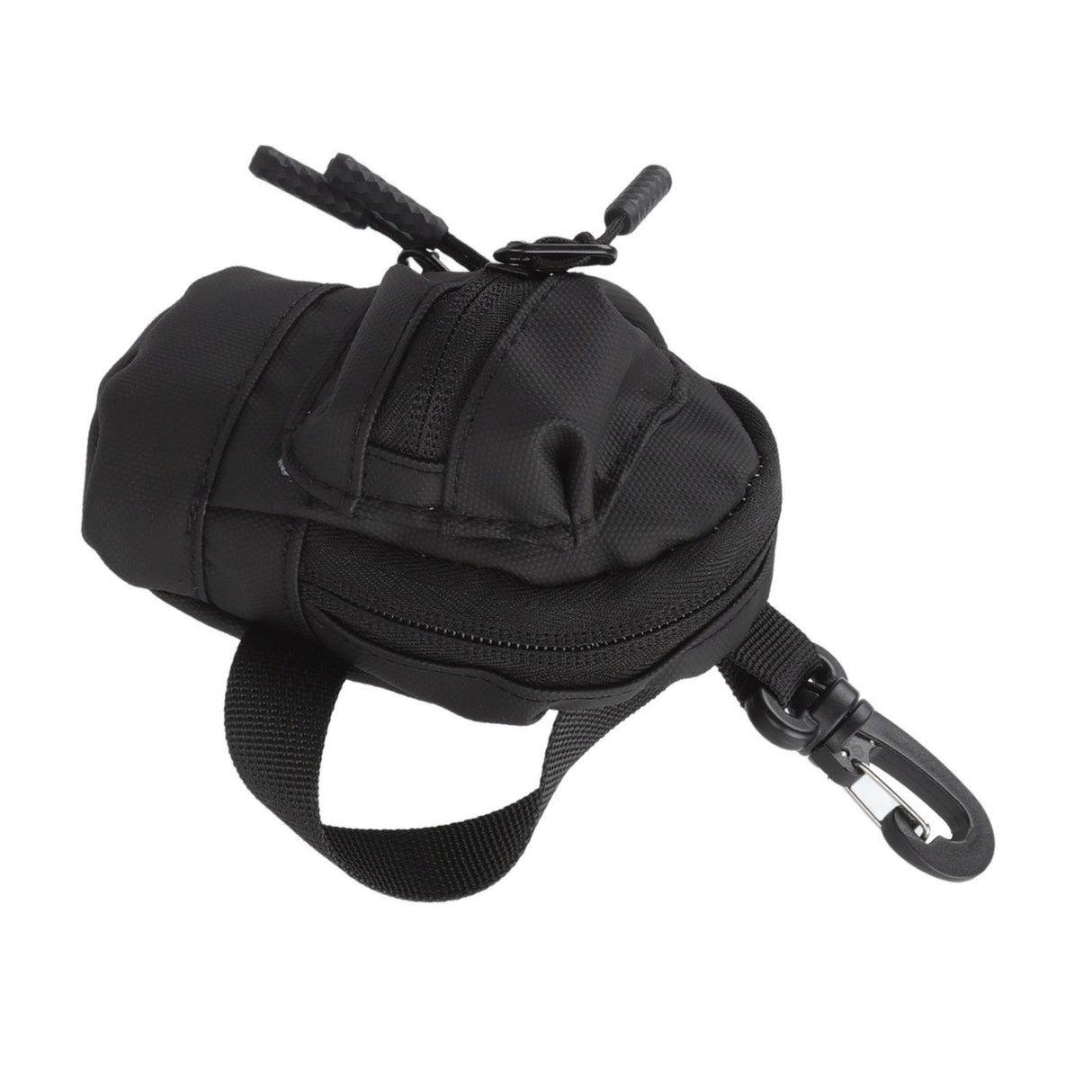 Mini Coin Purse Portable Cash Pouch Wallet Key Chain Data Cable Accessories Storage Bag Black