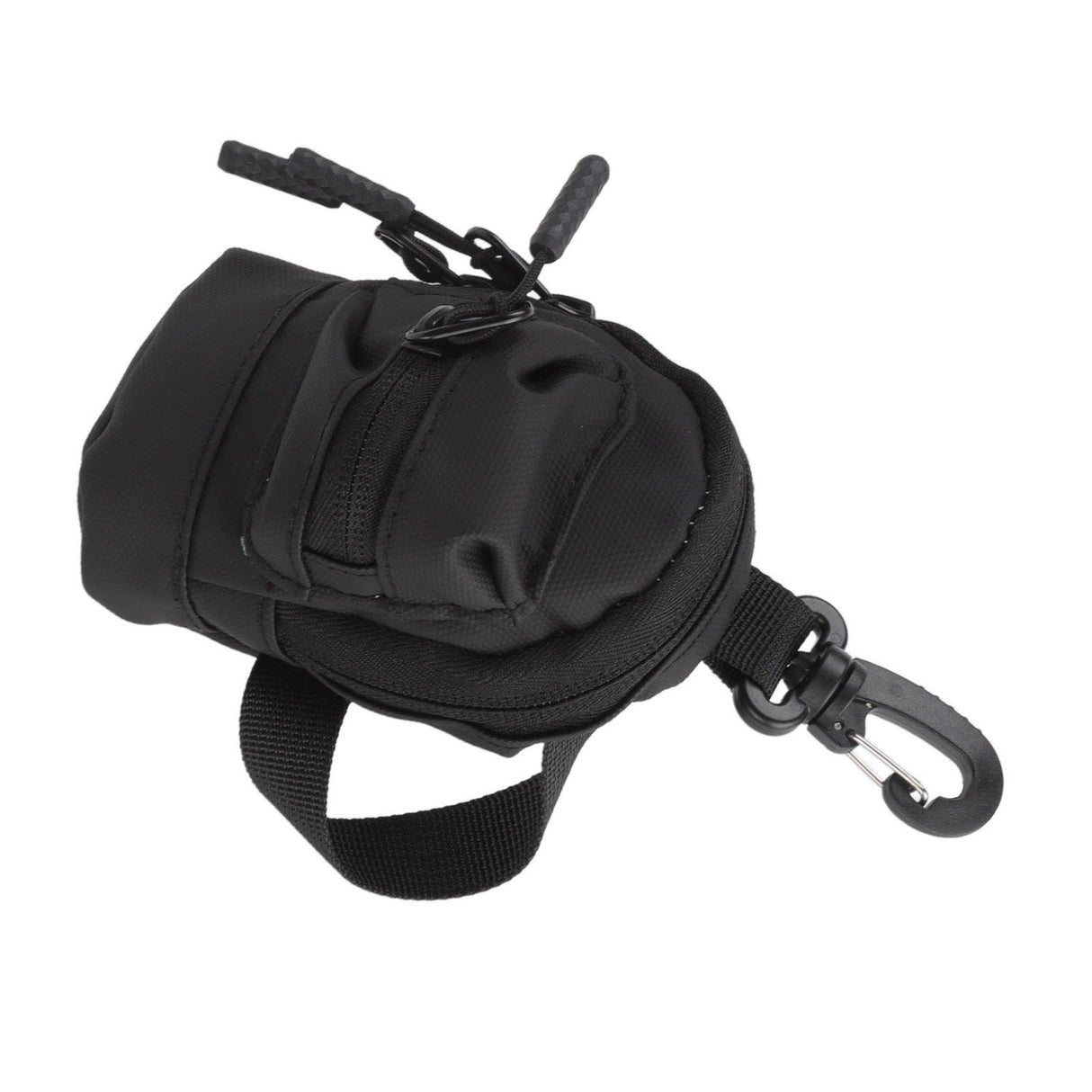 Mini Coin Purse Portable Cash Pouch Wallet Key Chain Data Cable Accessories Storage Bag Black