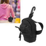 Mini Coin Purse Portable Cash Pouch Wallet Key Chain Data Cable Accessories Storage Bag Black