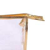 5PCS Clear Cosmetic Bag Five Colors Transparent Fashion PU Leather Handbag Makeup Bag Travel Storage Bag
