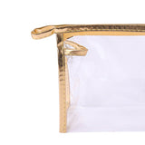 5PCS Clear Cosmetic Bag Five Colors Transparent Fashion PU Leather Handbag Makeup Bag Travel Storage Bag