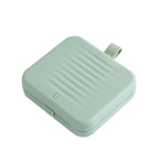 Magnetic Suction Sewing Box Portable Small Double Layer Magnetic Sewing Box Kit for Home Dormitory Travel Green