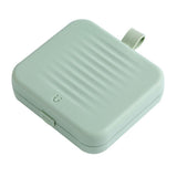 Magnetic Suction Sewing Box Portable Small Double Layer Magnetic Sewing Box Kit for Home Dormitory Travel Green - Front View
