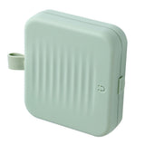 Magnetic Suction Sewing Box Portable Small Double Layer Magnetic Sewing Box Kit for Home Dormitory Travel Green