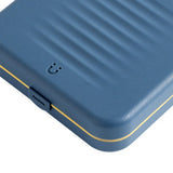 Magnetic Suction Sewing Box Portable Small Double Layer Magnetic Sewing Box Kit for Home Dormitory Travel Blue